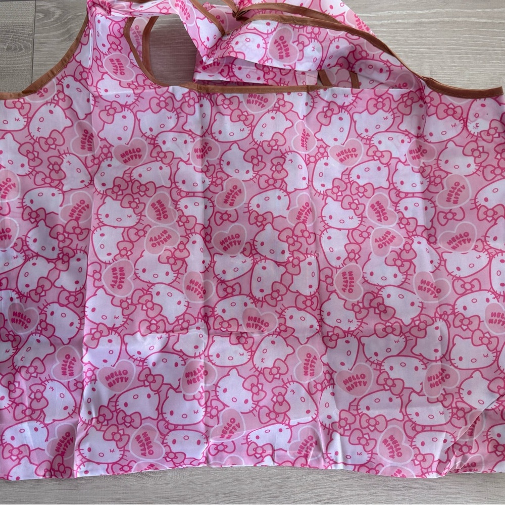 NEW Hot Pink Hello Kitty Foldable Tote Bag 15x22inches